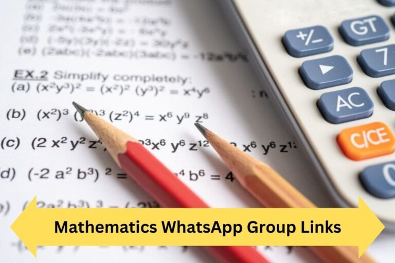 Mathematics WhatsApp Group Links