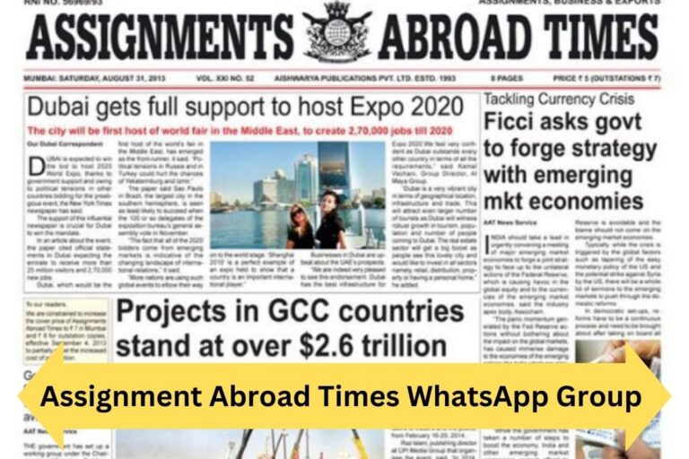 Assignment Abroad Times WhatsApp Group Links